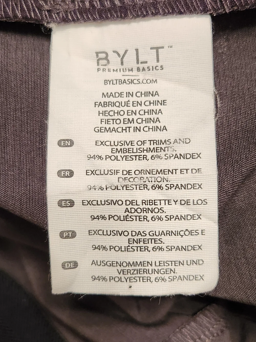 BYLT Premium Basics Kinetic Short Men's 36 Charcoal Gray Activewear Golf Stretch